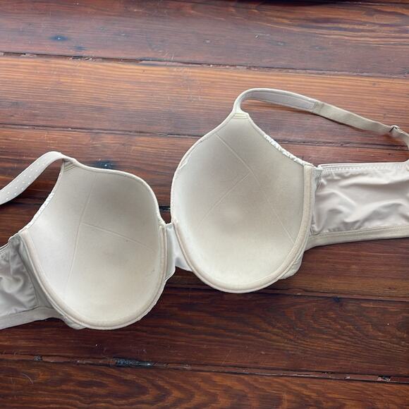 Soma Stunning Support No Show Minimizer Lace detail underwire nude bra sz 44DD - Picture 4 of 5